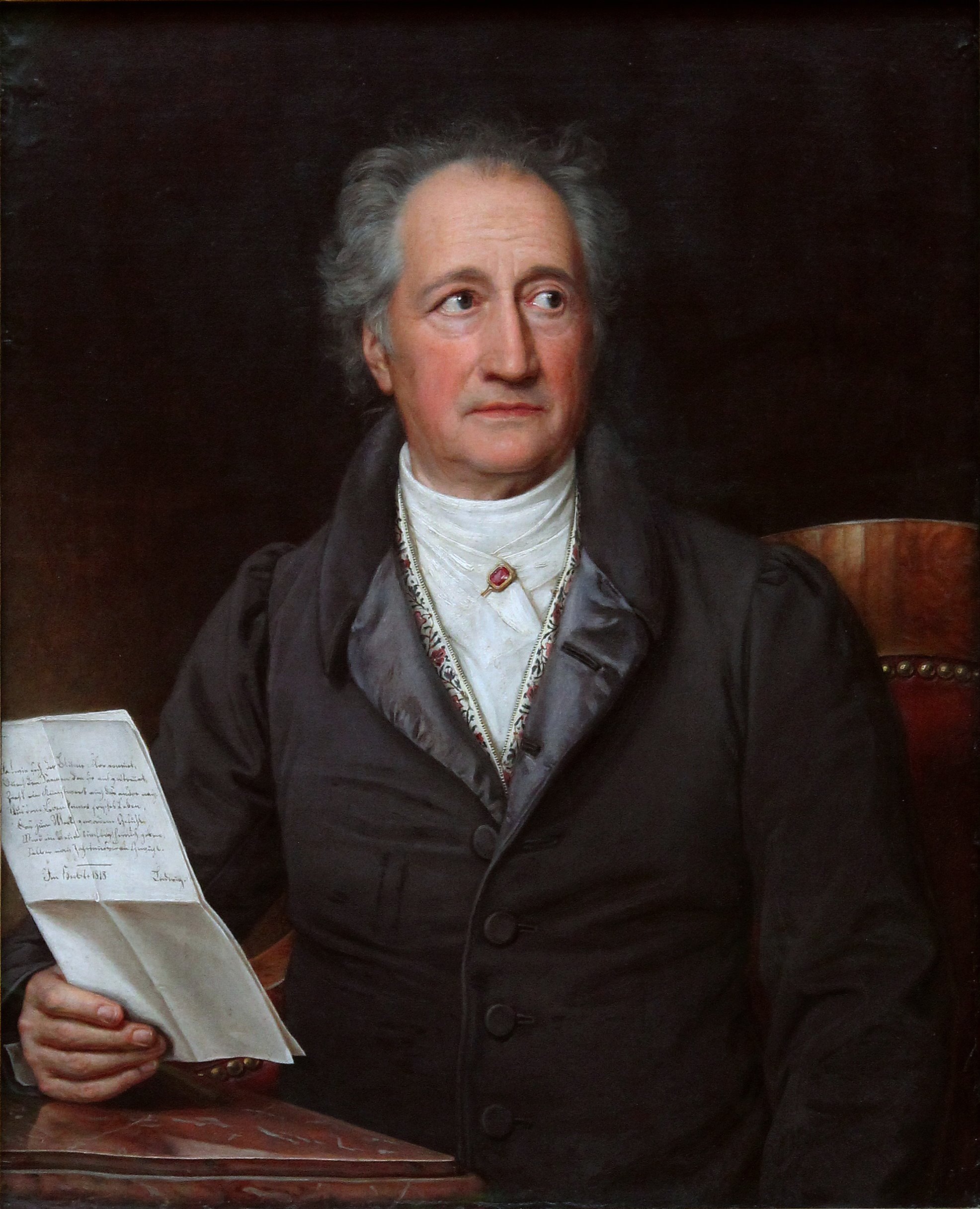 Portrait of Johann Wolfgang von Goethe by Joseph Karl Stieler.